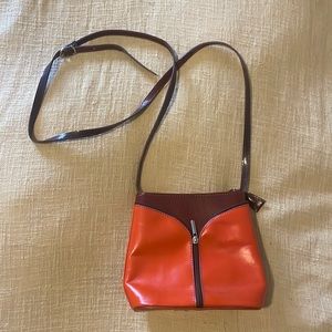 Vera Pelle Italian leather crossbody purse